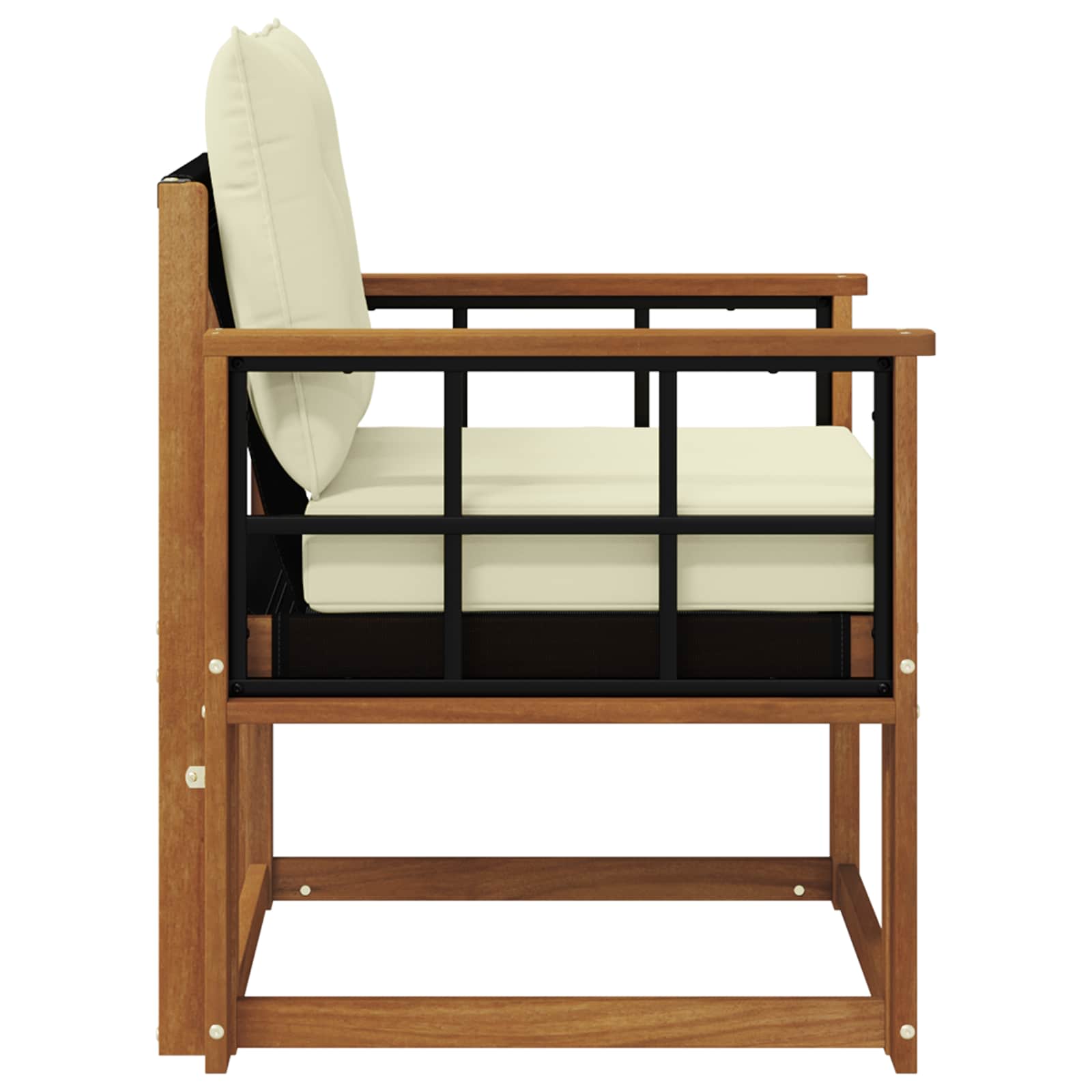 Set de canapele de exterior Lemn solid de Acacia și Textilene GartenMobel Dekor