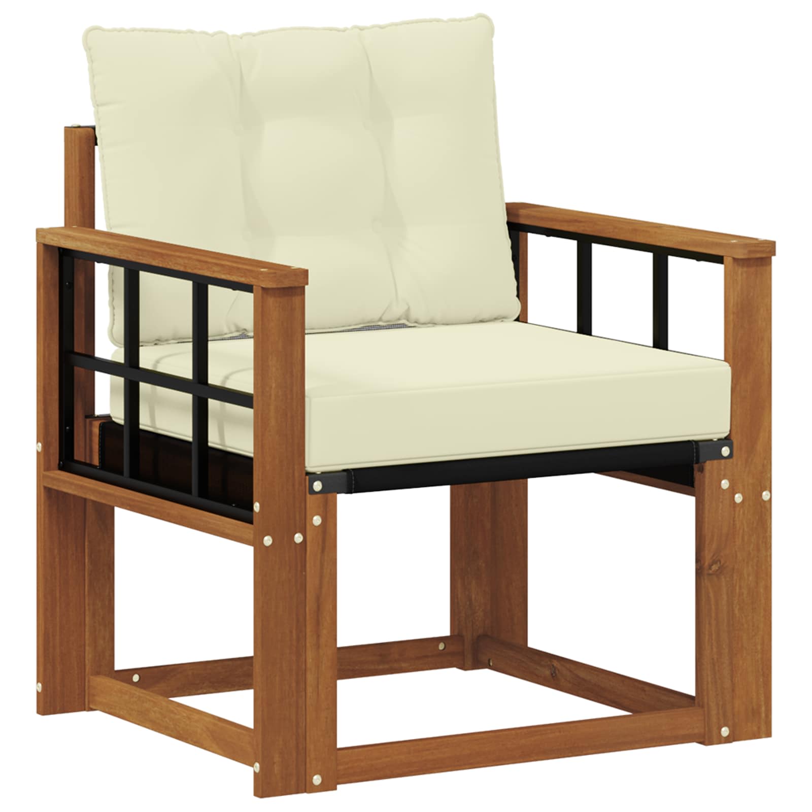 Set de canapele de exterior Lemn solid de Acacia și Textilene GartenMobel Dekor