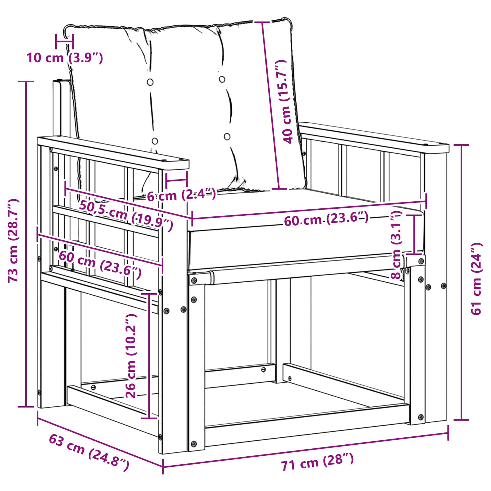 Set de canapele de exterior Lemn solid de Acacia și Textilene GartenMobel Dekor