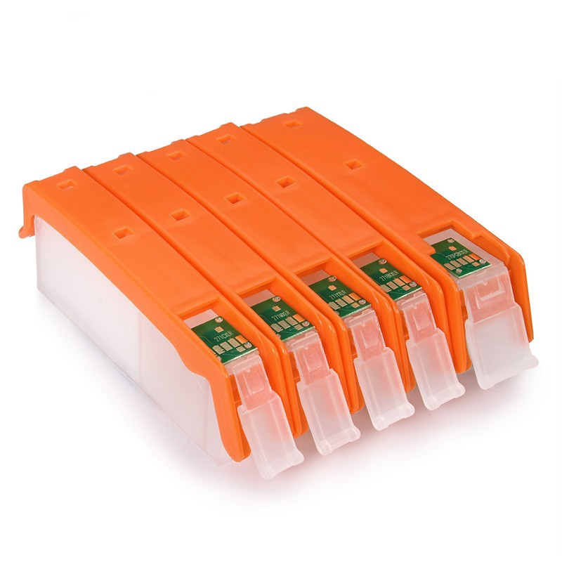 Set 5 cartuse reincarcabile Canon PGI-570/CLI-571 cu chip autoresetabil