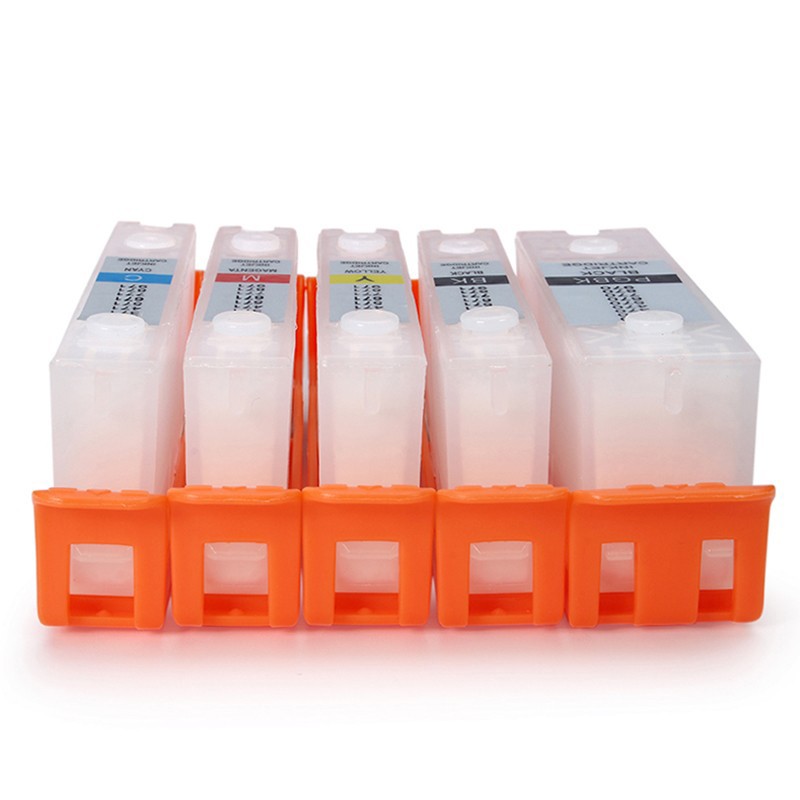 Set 5 cartuse reincarcabile Canon PGI-570/CLI-571 cu chip autoresetabil