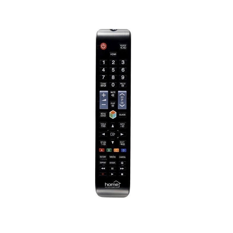 Telecomandă TV compatibilă Samsung Home, precodată, fără configurare, neagră