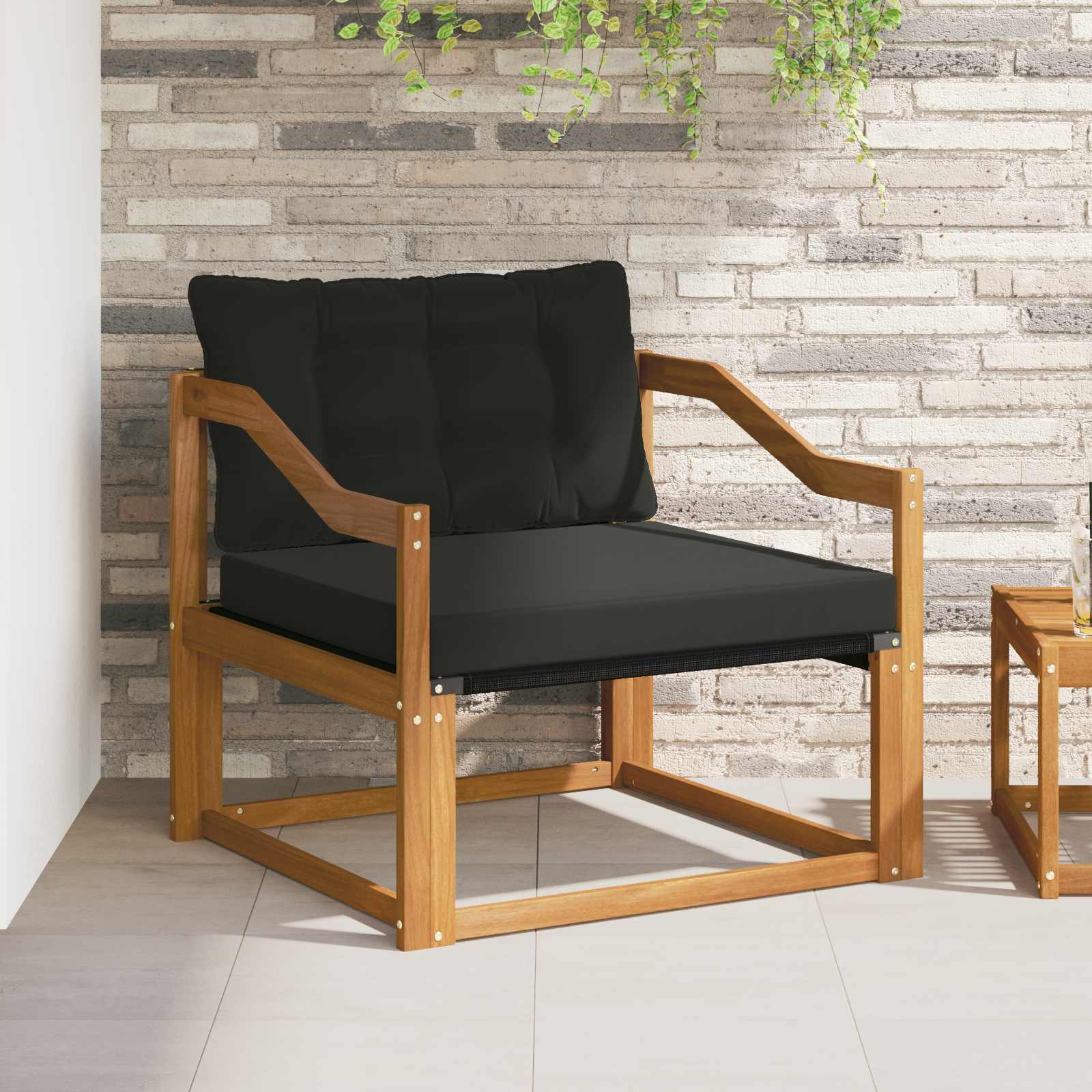 Set de canapele de exterior Lemn solid de Acacia și Textilene GartenMobel Dekor