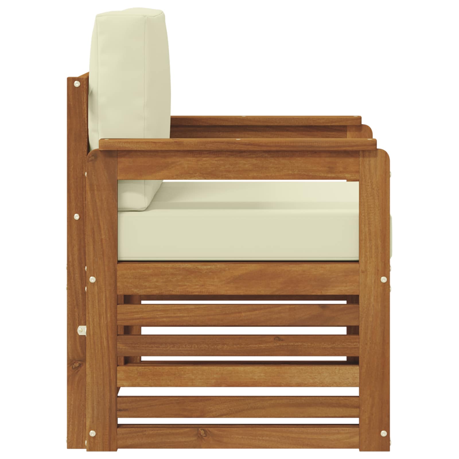 Set de canapele de exterior cu pernă natural 71 x 63 x 73 cm GartenMobel Dekor