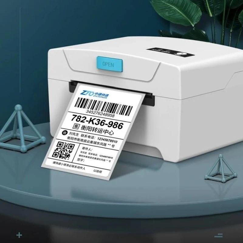 Imprimantă termică de etichete 80 mm cu Bluetooth 4.0, Android/iOS/Windows, suport rolă