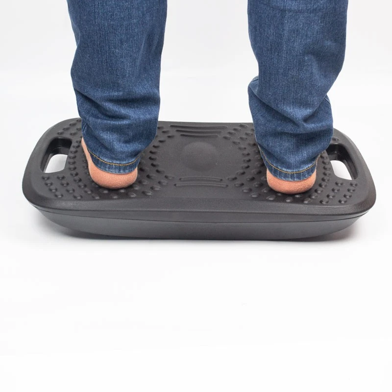 Suport ergonomic pentru picioare cu balans, texturat, pentru birou/standing desk, 51,5 cm
