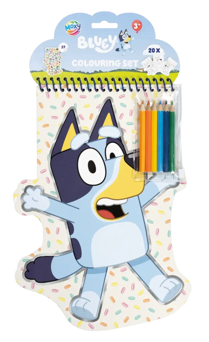 Carnetel de colorat cu creioane - Bluey PlayLearn Toys