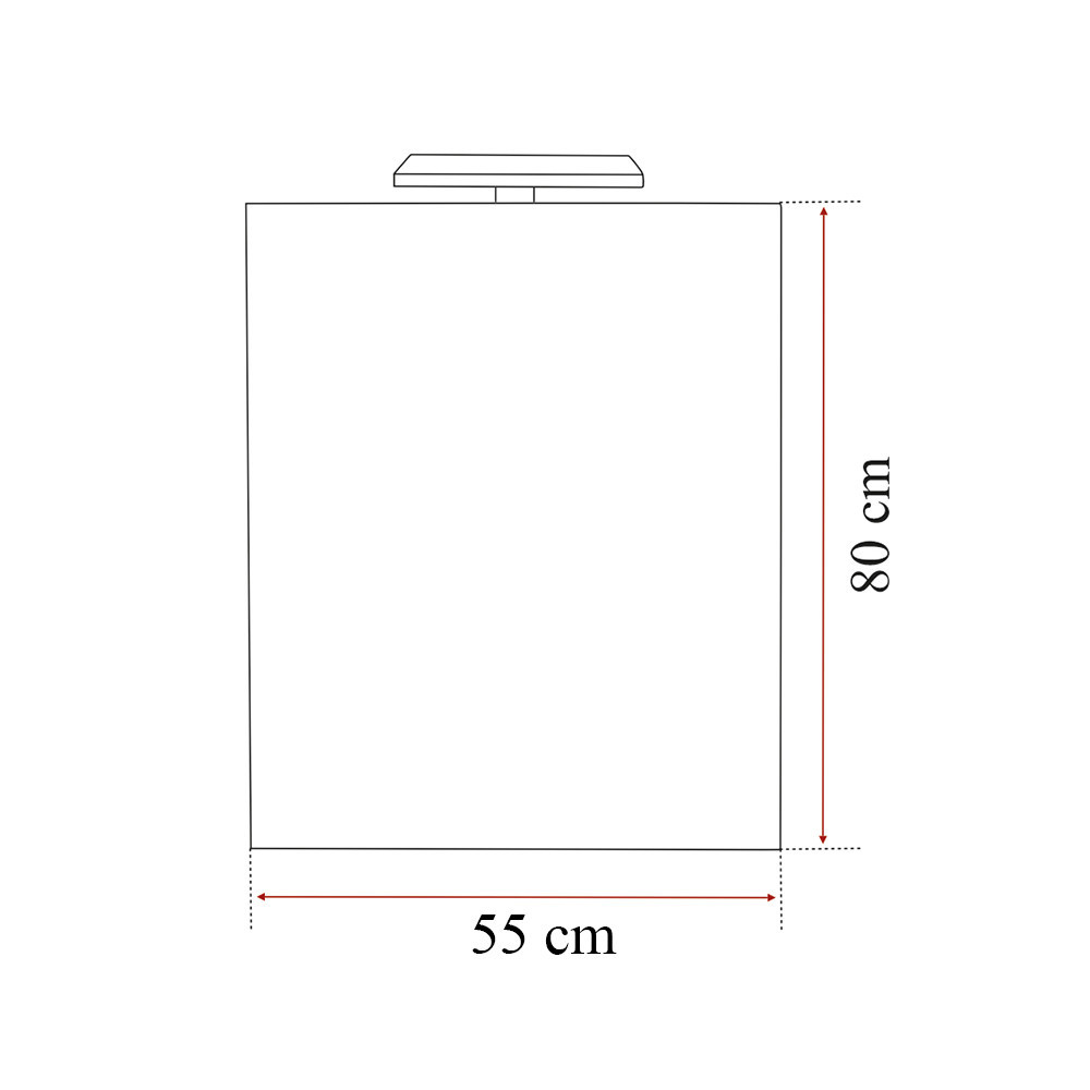 Set mobilier baie Leziter Bianca Prime 55 cu lavoar si oglinda, finisaj nuc