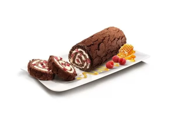 Ruladă Marlenka cu miere, cacao și zmeură, 300 g – desert fin cu cremă
