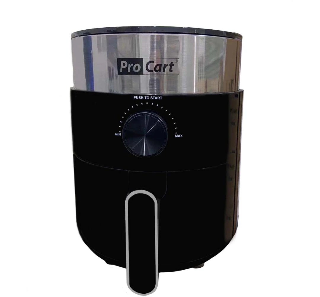 Friteuză cu aer cald ProCart AirFryer 1200W, 2.5L, display digital LED, negru-gri