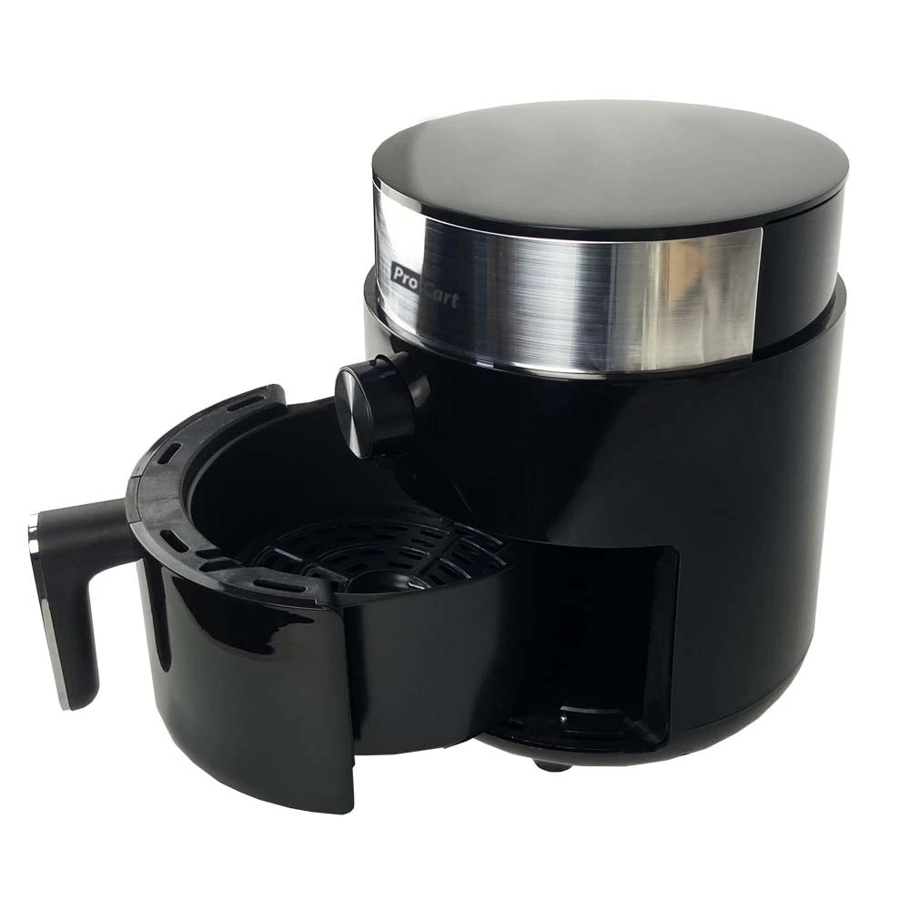 Friteuză cu aer cald ProCart AirFryer 1200W, 2.5L, display digital LED, negru-gri