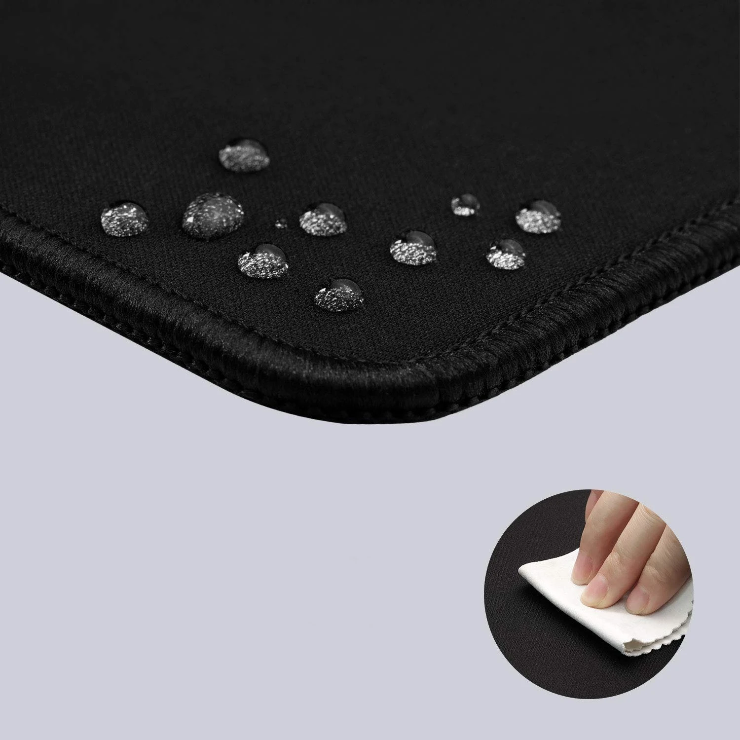 Mouse pad gaming XXL 70x30 cm, textil, baza anti-alunecare, negru