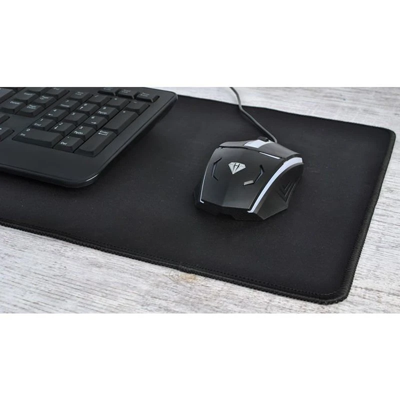 Mouse pad gaming XXL 70x30 cm, textil, baza anti-alunecare, negru