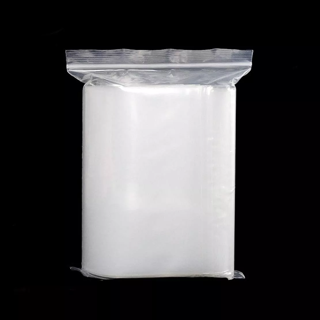 Set 100 pungi cu fermoar zip 35x45 cm, din polietilenă, cu gaură de agățare