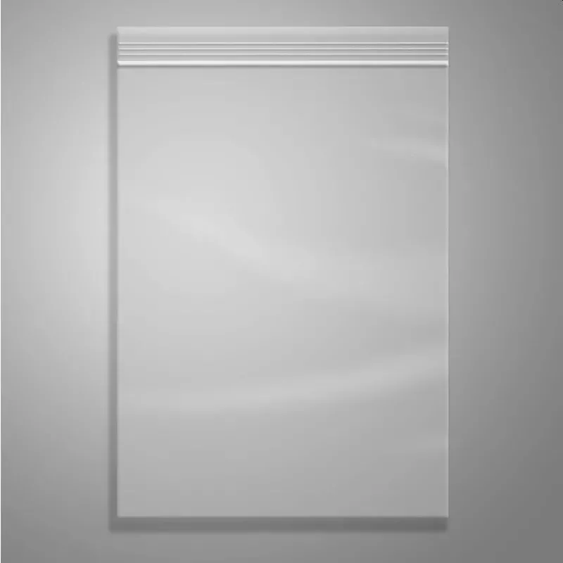 Set 100 pungi cu fermoar zip 35x45 cm, din polietilenă, cu gaură de agățare