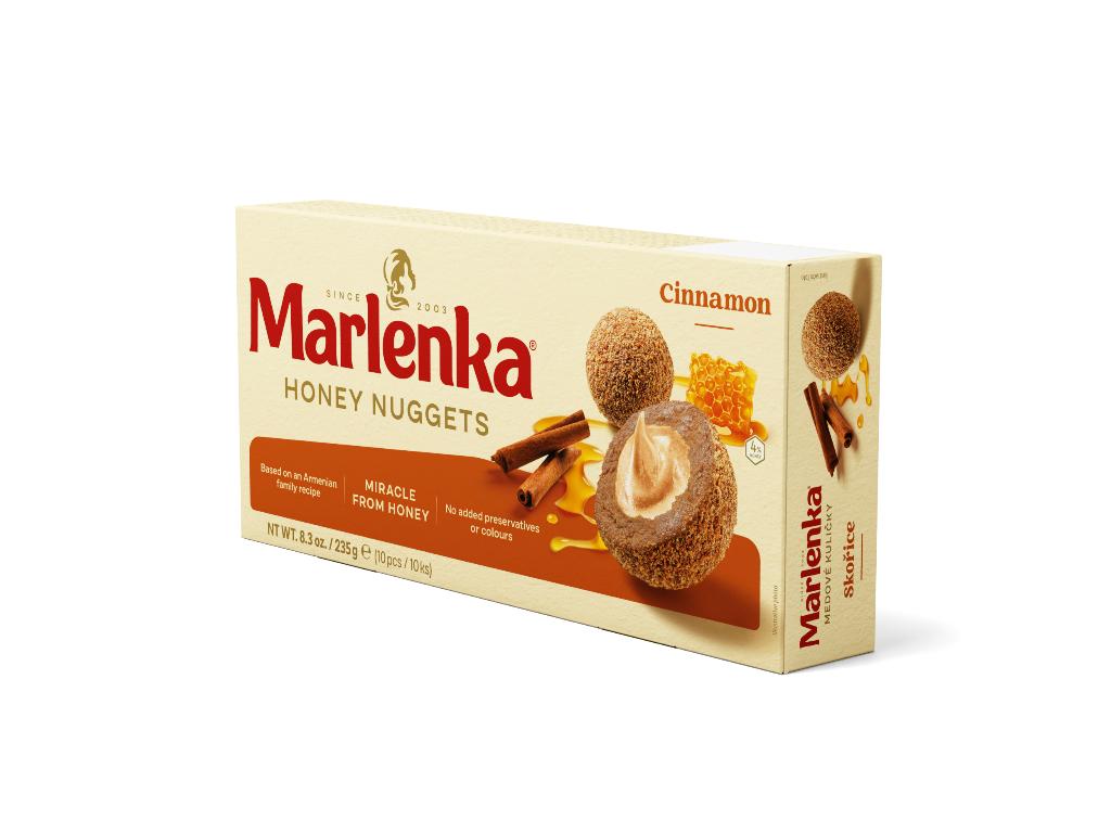 Bile Marlenka cu scorțișoară și miere, desert aromat Honey Nuggets