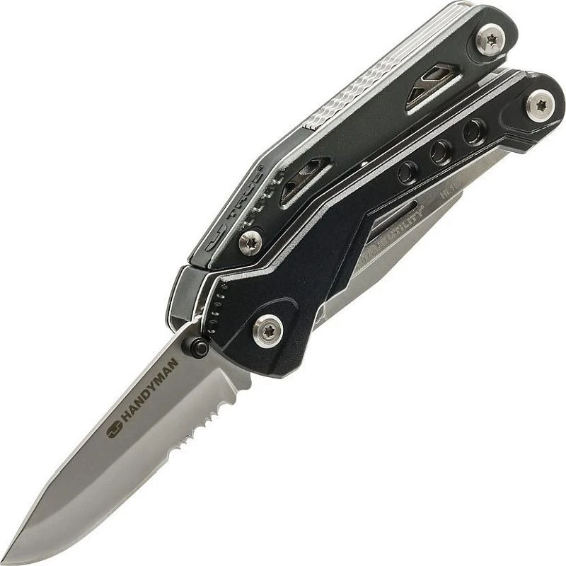 Clește multifuncțional 18 în 1 pliabil, cu 9 biți și husă pentru curea Handyone