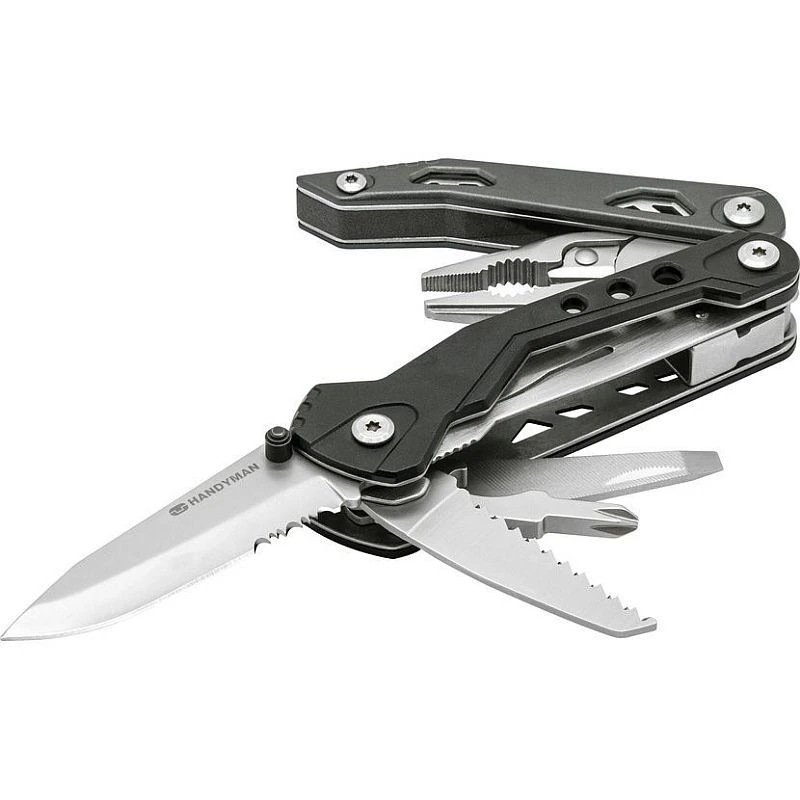 Clește multifuncțional 18 în 1 pliabil, cu 9 biți și husă pentru curea Handyone