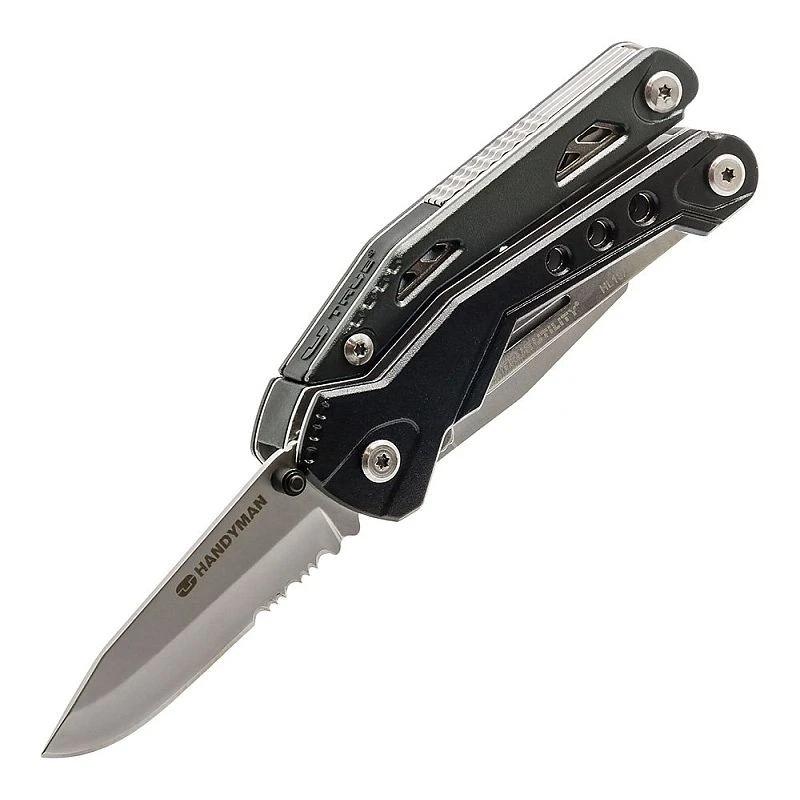 Clește multifuncțional 18 în 1 pliabil, cu 9 biți și husă pentru curea Handyone