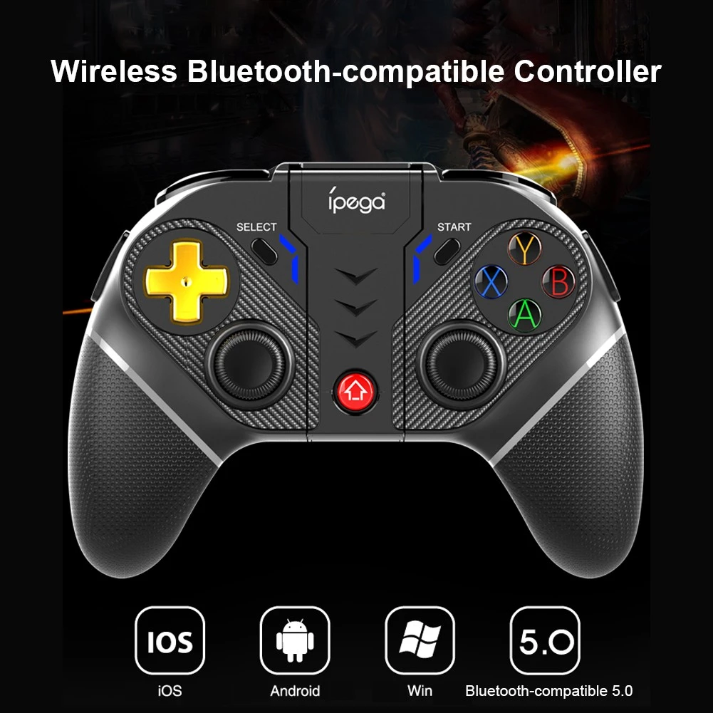Gamepad wireless iPega Gold Warrior 2.4G pentru Android/iOS, suport telefon 6 inch