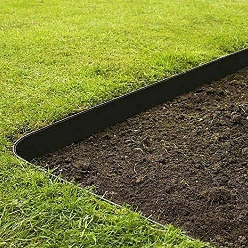 Pin din plastic pentru fixare separator gazon, 20 cm, negru (1 buc)