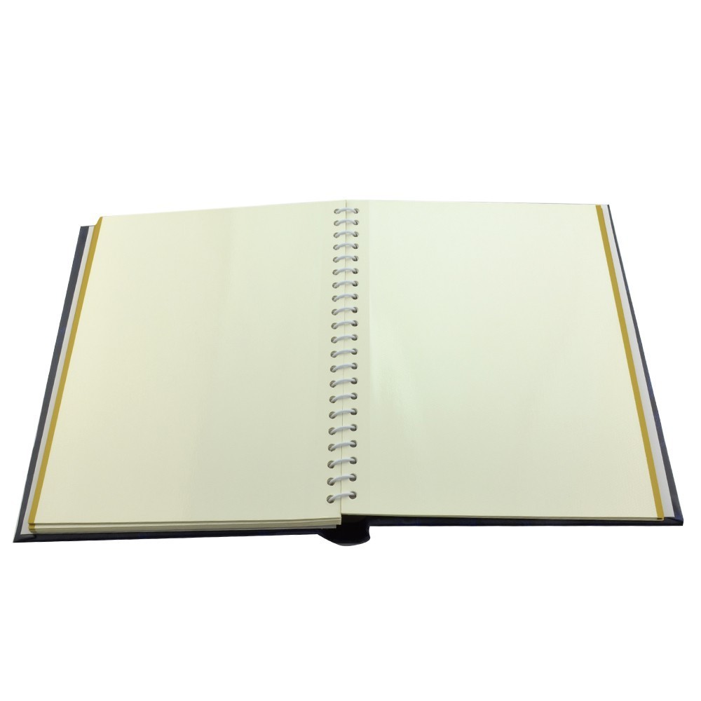 Album foto clasic albastru 25x29 cm, 10 file autoadezive, tip carte, spatiu notite