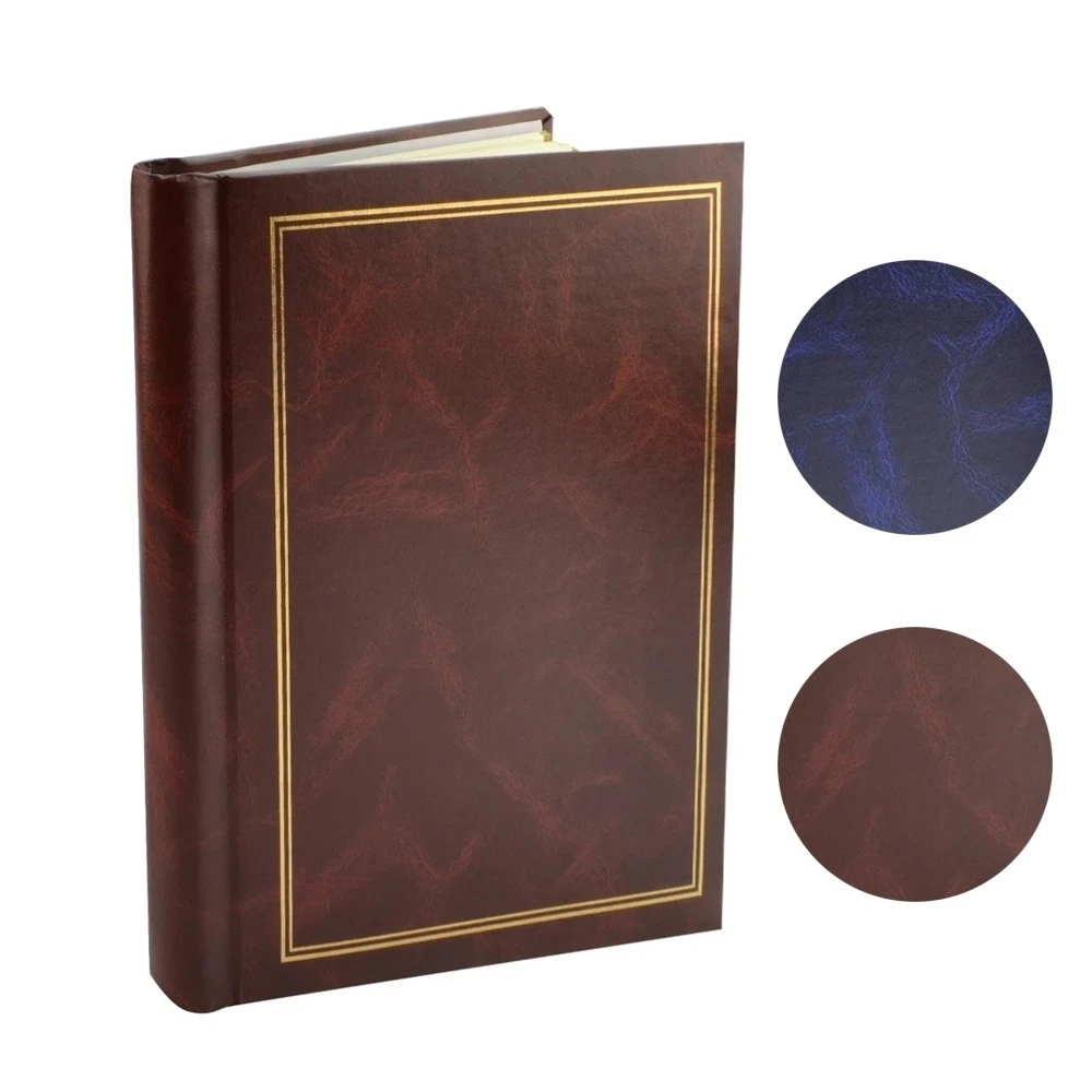 Album foto clasic maro 25x29 cm, 10 file autoadezive, pagini cartonate, spatiu notite