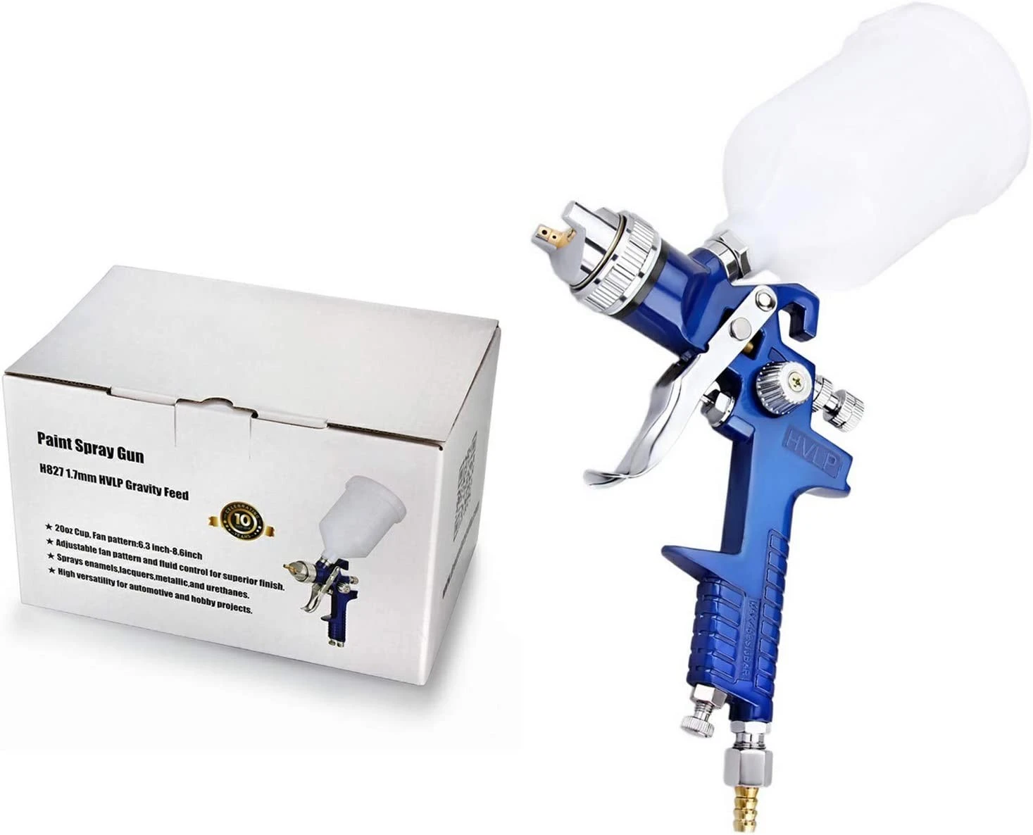 Pistol de vopsit HVLP cu aer comprimat Procart, 600 ml, duză 1.4 mm