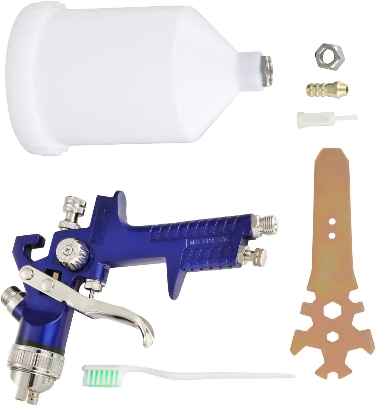 Pistol de vopsit HVLP cu aer comprimat Procart, 600 ml, duză 1.4 mm