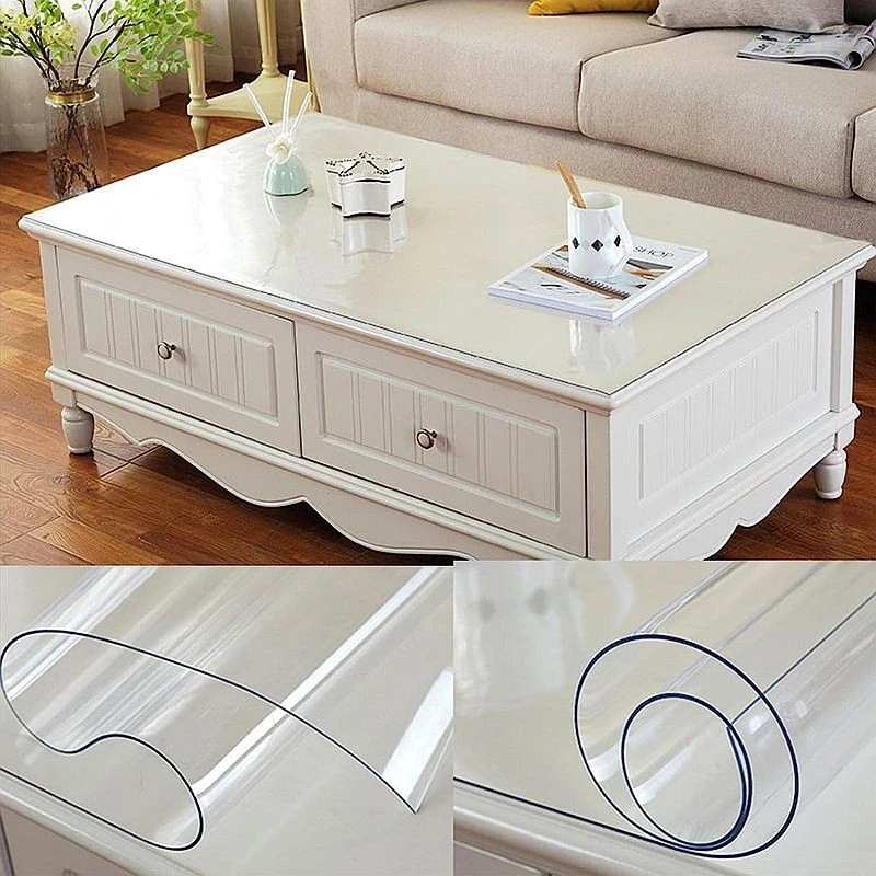 Protecție PVC transparentă pentru birou și mobilier, 1,5 mm, 120x90 cm