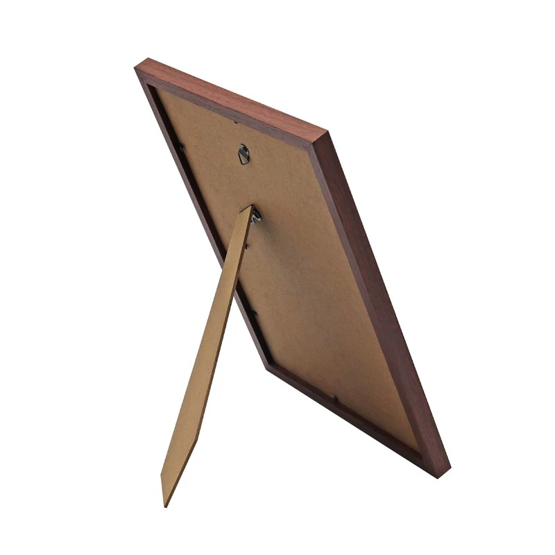 Ramă foto A4 din lemn maro, stil vintage, pentru perete sau birou