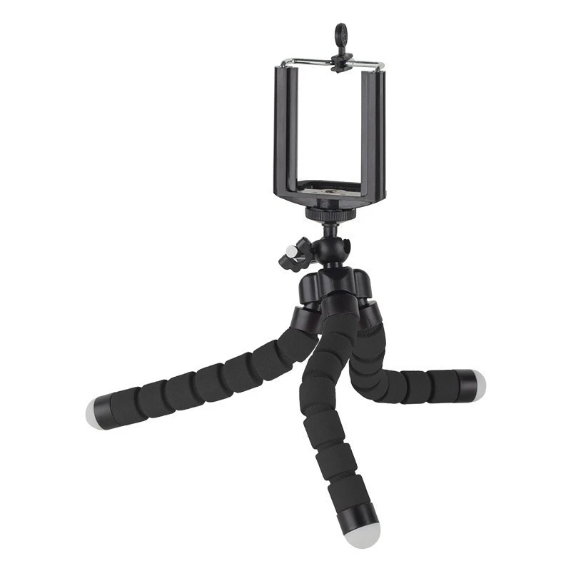 Mini trepied flexibil pentru telefon si camera, compact, cu 3 brate antiderapante