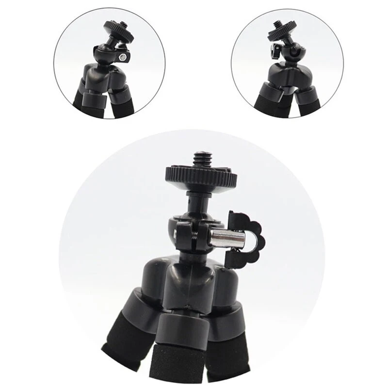 Mini trepied flexibil pentru telefon si camera, compact, cu 3 brate antiderapante