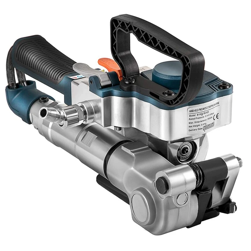 Aparat pneumatic 3 în 1 pentru legat bandă PP/PET 12–16,5 mm, 3500N