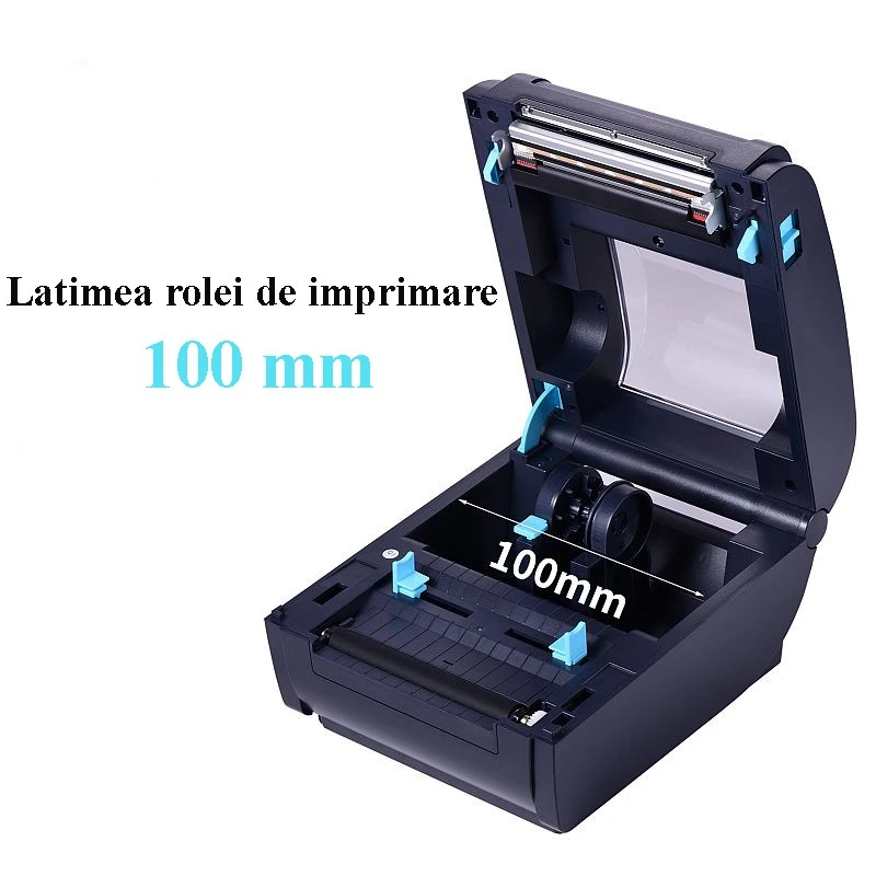 Imprimantă termică pentru AWB-uri 110 mm cu USB/LAN/Wi‑Fi, 160 mm/s, Windows/Android/iOS