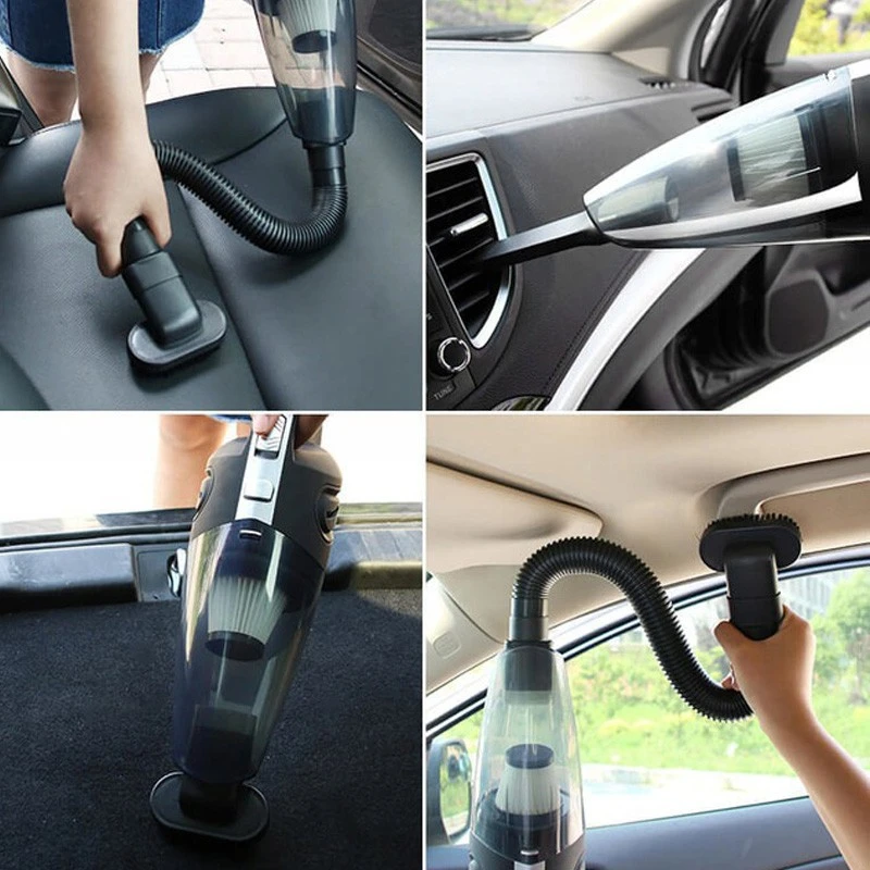 Aspirator auto fara fir 120W cu filtru HEPA, USB, acumulator 2000mAh