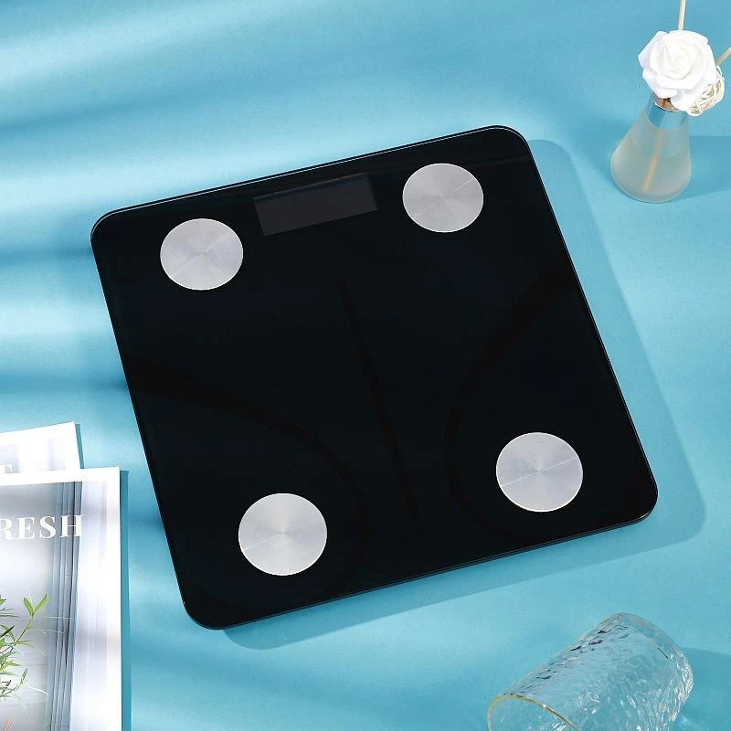 Cantar corporal smart Bluetooth cu analiza IMC, 180 kg, sticla securizata