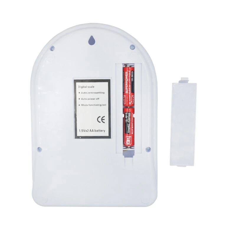 Cantar digital de bucatarie 5 kg, alb, cu display LCD si functie TARA