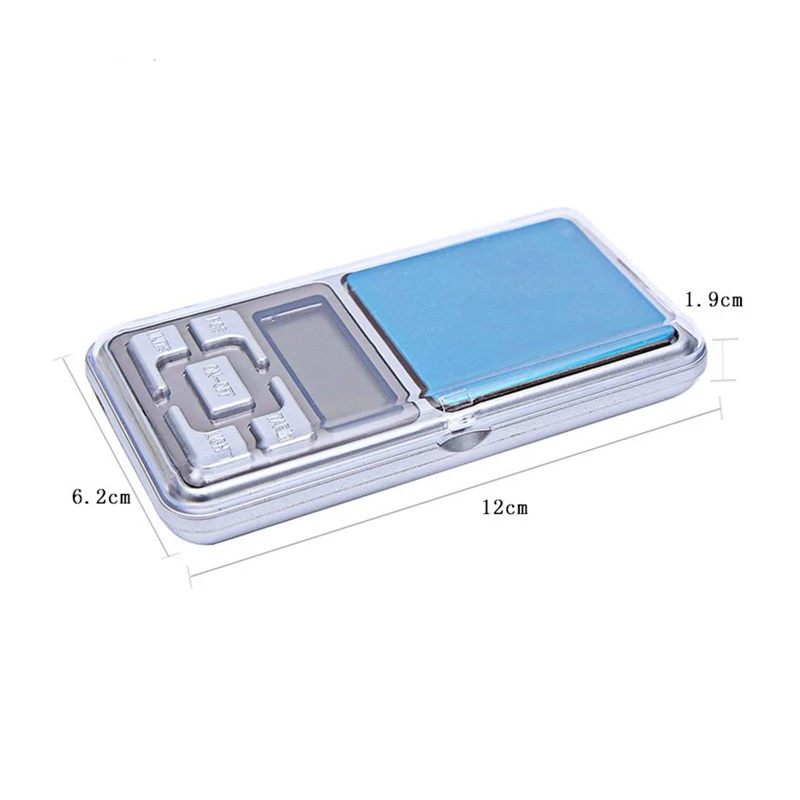 Cantar digital de buzunar pentru bijuterii, 500 g, precizie 0,1 g, LCD si capac