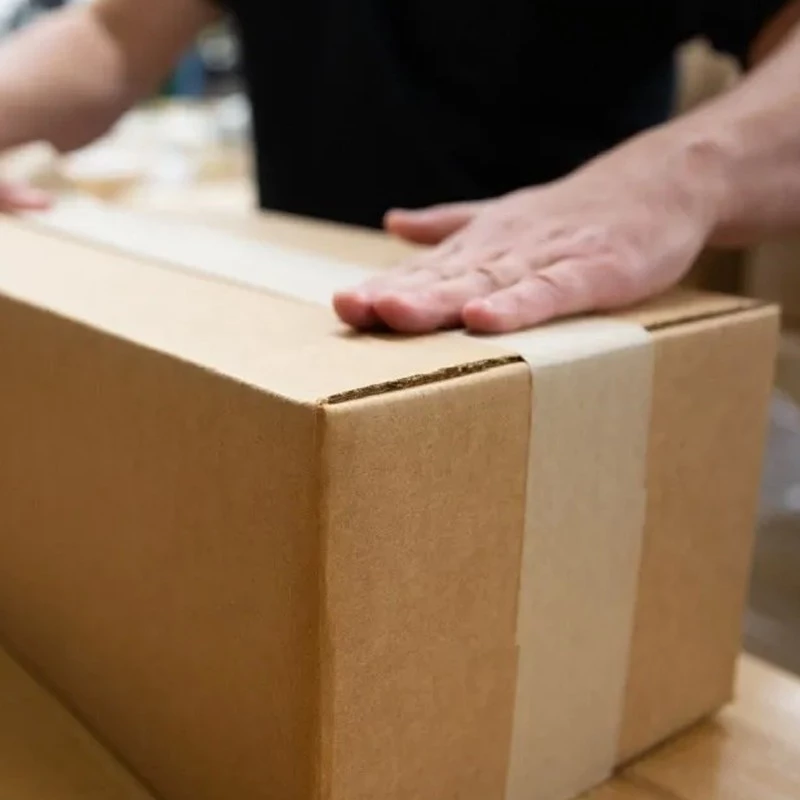 Bandă umectibilă din hârtie kraft 70 mm x 200 m, 70 g/mp, Procart