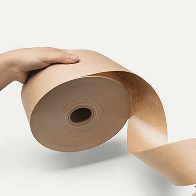 Bandă umectibilă din hârtie kraft 70 mm x 200 m, 70 g/mp, Procart