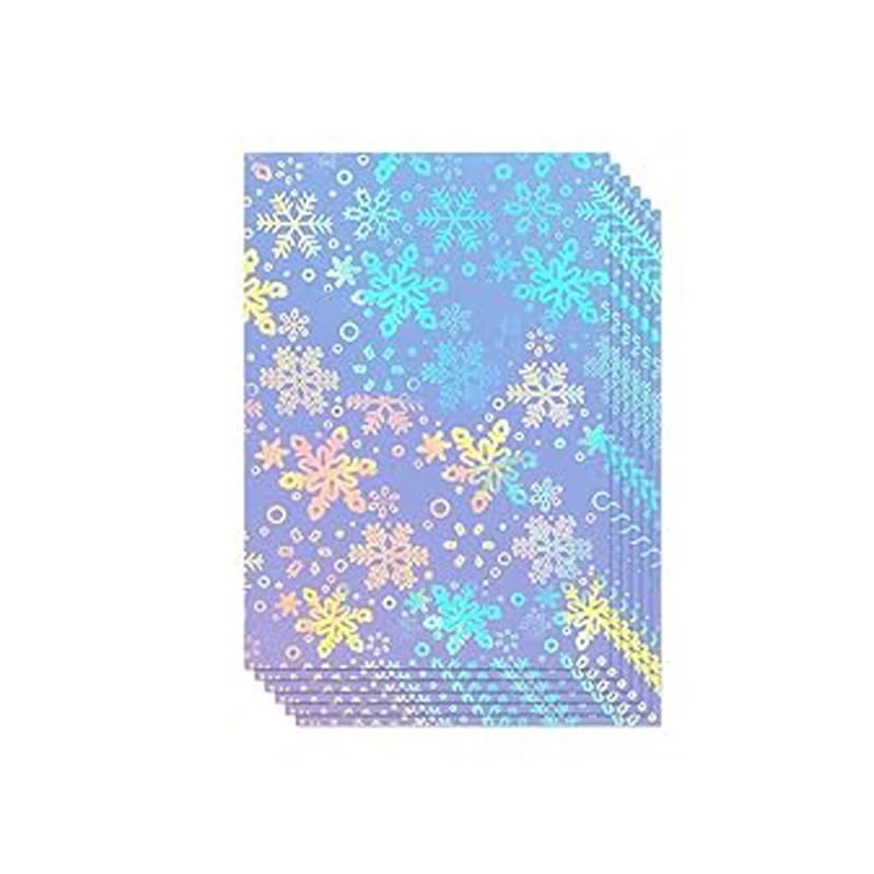 Folie autocolantă printabilă inkjet Snowflake A4, argintie, set 20 coli