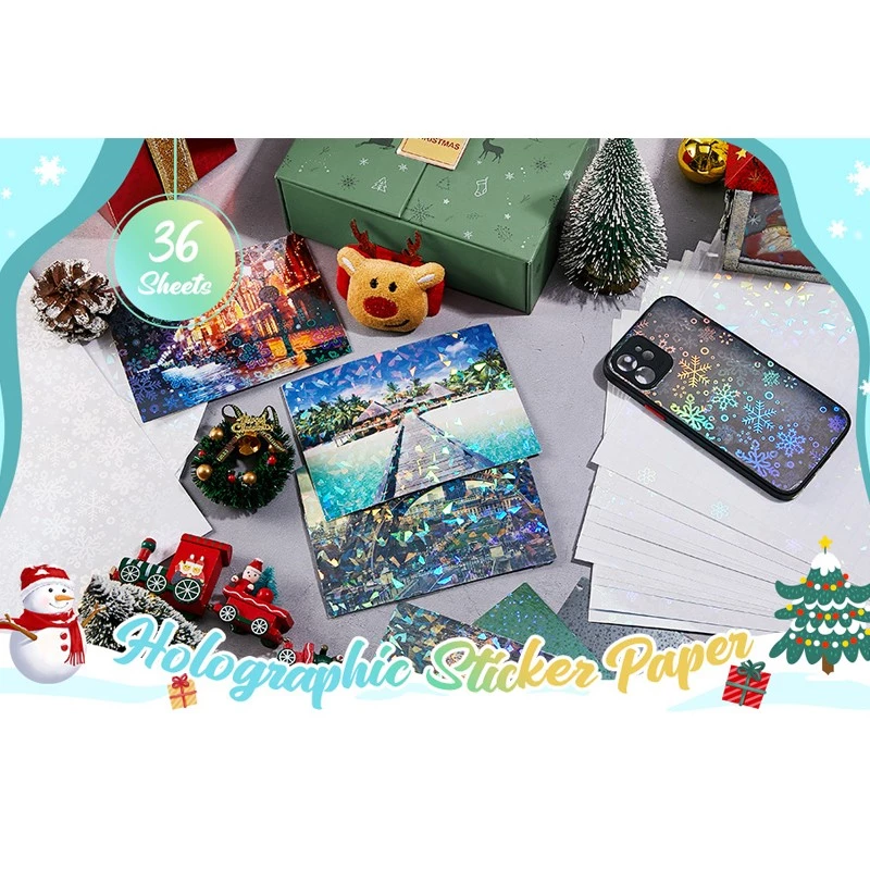 Folie autocolantă printabilă inkjet Snowflake A4, argintie, set 20 coli