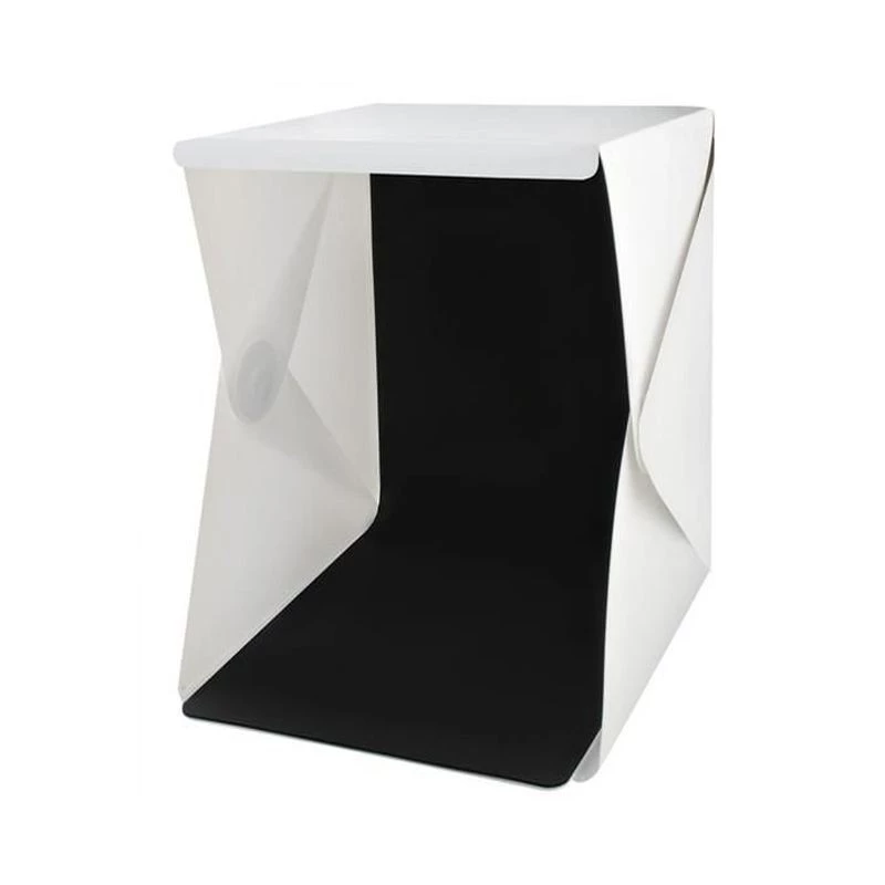 Mini cub foto pliabil pentru fotografii de produs, 20 LED SMD, 22x23x25 cm, USB 5V