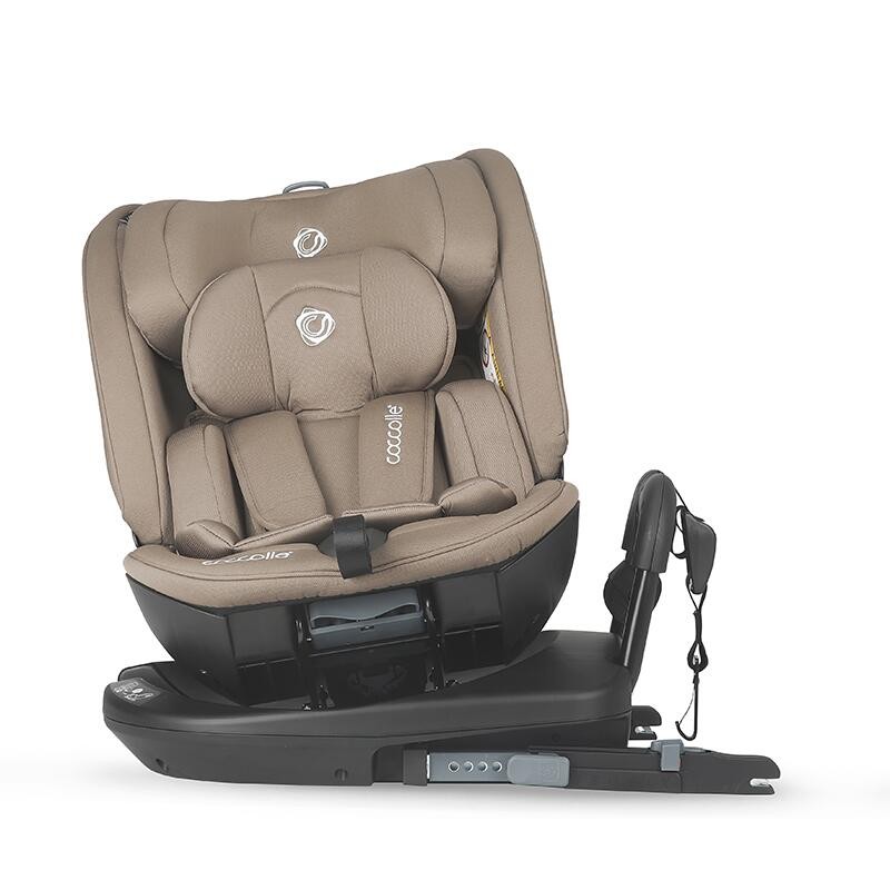 Scaun auto rotativ iSize Coccolle Velsa Taupe brown FitLine Training