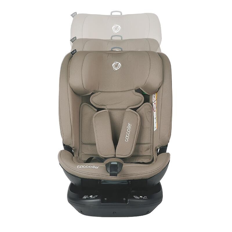 Scaun auto rotativ iSize Coccolle Velsa Taupe brown FitLine Training