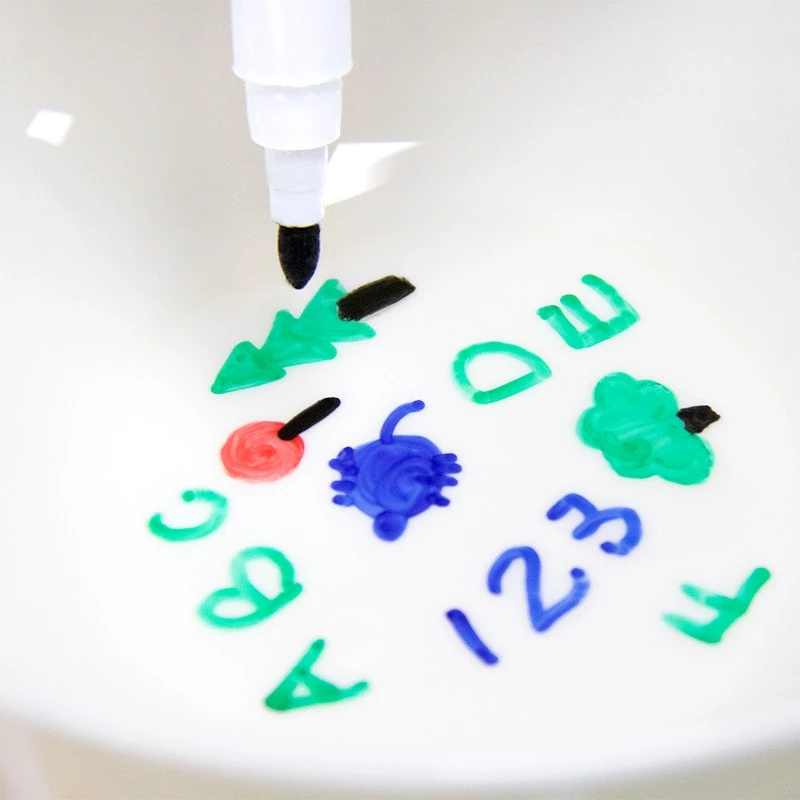 Set 11 markere magice pentru desen pe apa cu lingurita ceramica, non-toxice