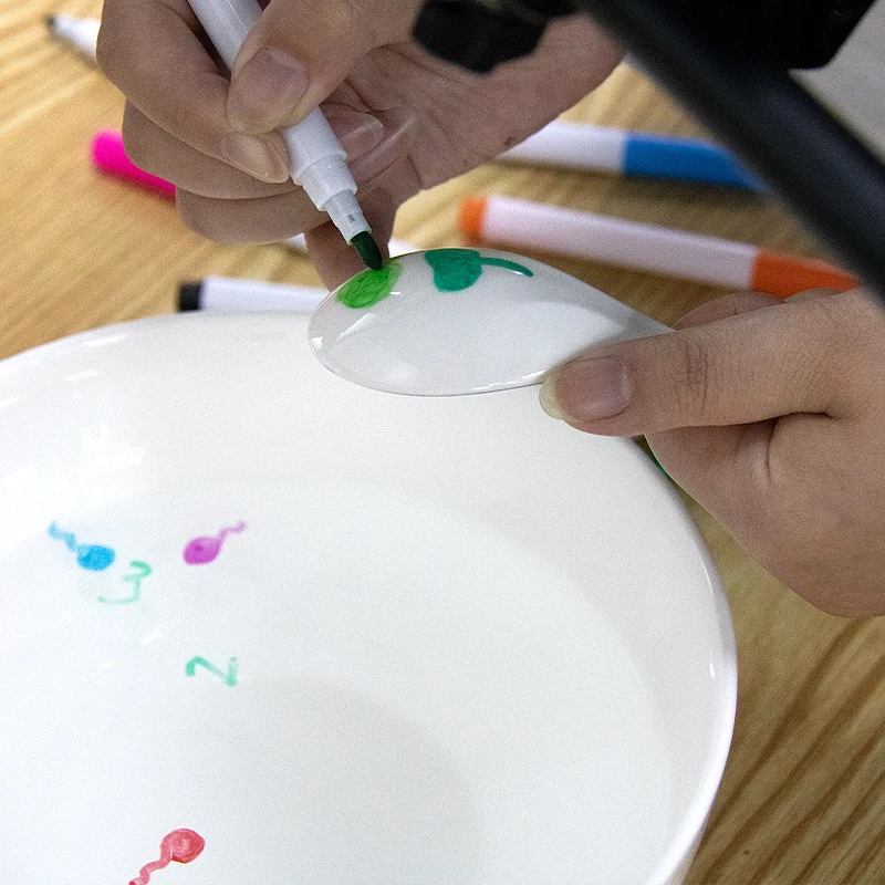 Set 11 markere magice pentru desen pe apa cu lingurita ceramica, non-toxice