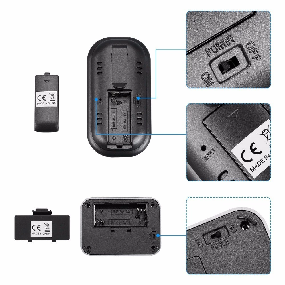 Termometru digital cu sonda wireless pentru carne, citire rapida, ecran LCD