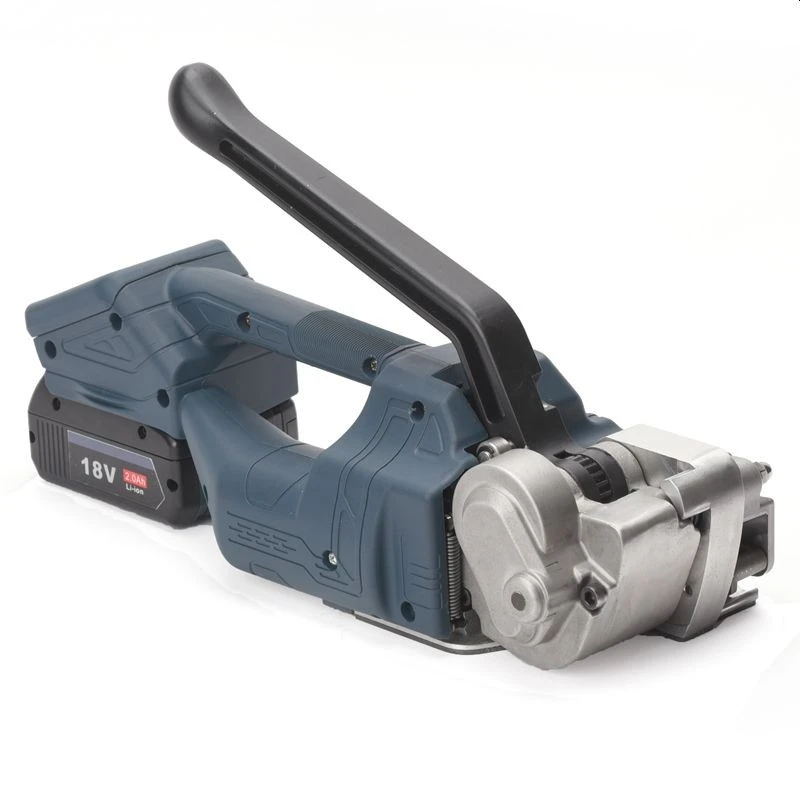 Aparat semi-automat de legat bandă PET/PP 12–16,5 mm, cu acumulator 2000 mAh